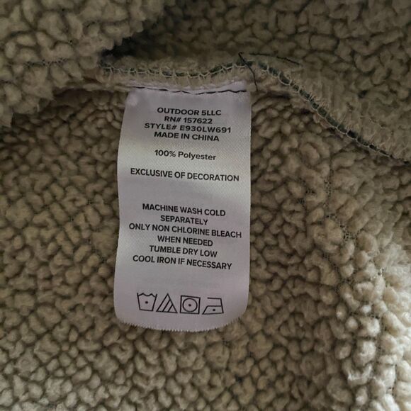 Eddie Bauer Plaid Sherling-Lined Shacket Boys' 4/5 - Picture 7 of 7